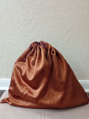 Sateen Copper Bronze Drawstring Dust Bag